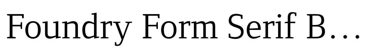 Foundry Form Serif Book